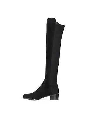 STUART WEITZMAN Женские черные кожаные ботинки 5050 с круглым носком на блочном каблуке 10 M