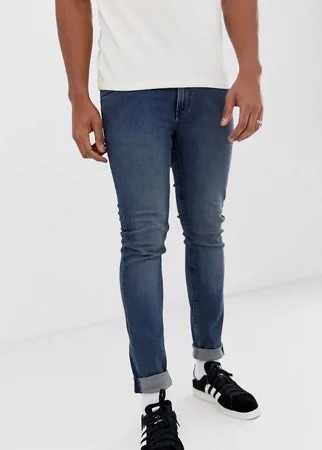 Облегающие джинсы стального синего цвета Cheap Monday-Синий