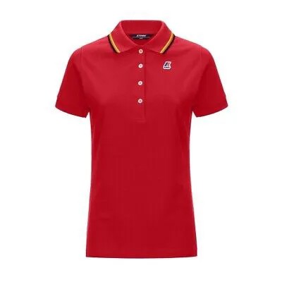 K-Way Polo Woman Alizee Stretch K111NYW Red Kway K Way