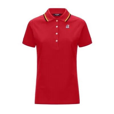 K-Way Polo Woman Alizee Stretch K111NYW Red Kway K Way