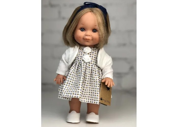 Lamagik S.L. Кукла Бетти в пестром платье и белой кофточке 30 см