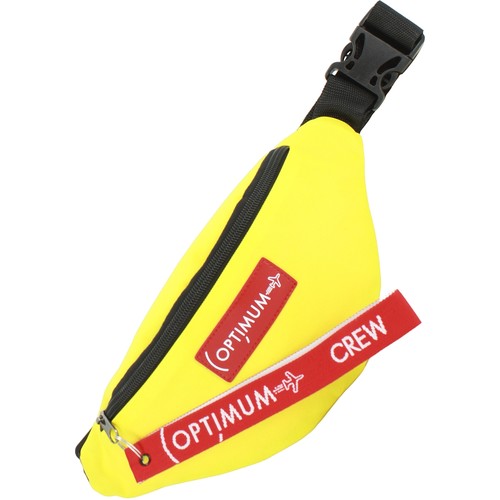 Сумка поясная Optimum Crew, фактура матовая, желтая