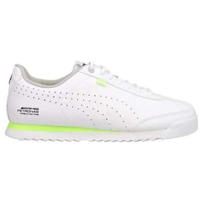 Puma Mapf1 Roma Perforated Via Lace Up Mens White Sneakers Повседневная обувь 3072460