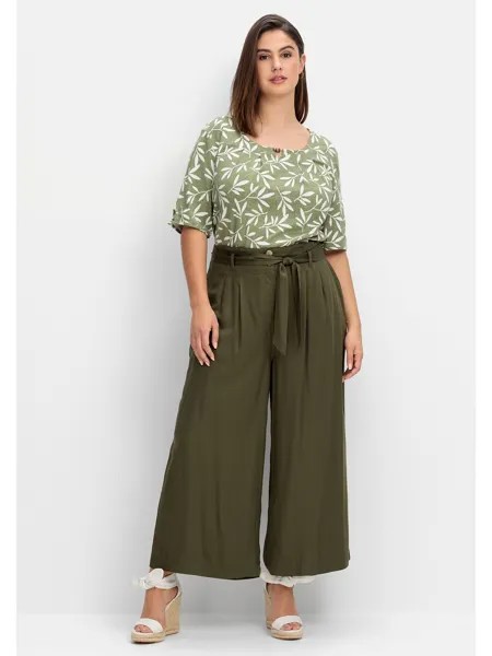 Брюки sheego Culotte, цвет dunkeloliv
