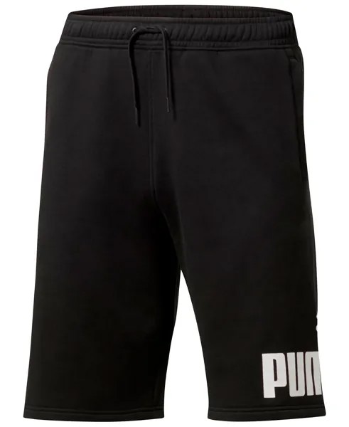 Мужские шорты Puma Big Fleece Logo, черно-белый