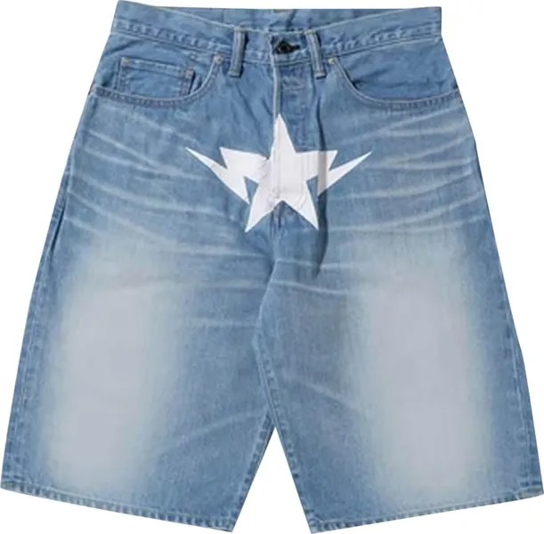 Шорты BAPE Twin Sta Denim Shorts 'Indigo', синий