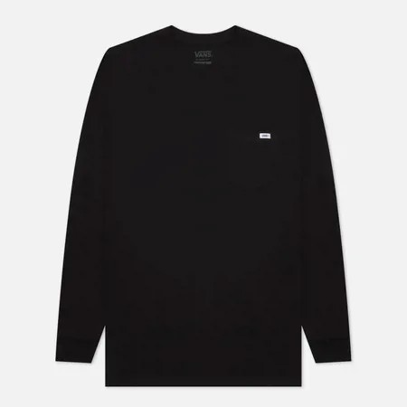 Мужской лонгслив Vans LS Anaheim Needlework Skull, цвет чёрный, размер XS