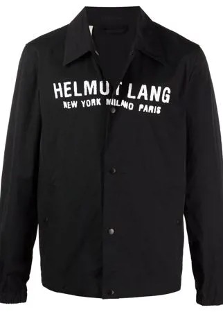 Helmut Lang куртка-рубашка с логотипом