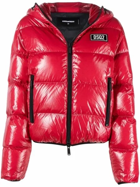 Dsquared2 пуховик на молнии, красный
