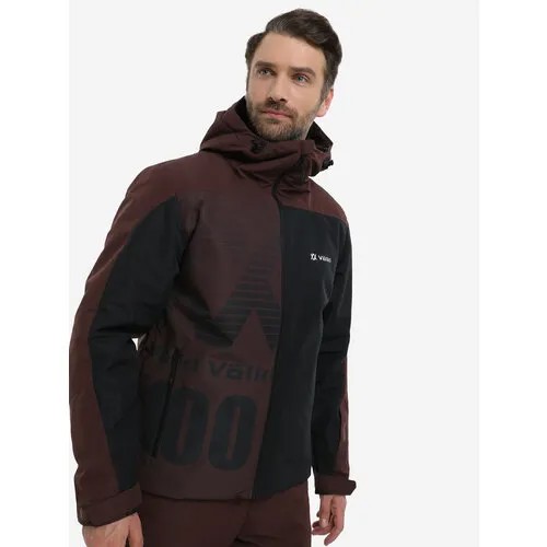 Куртка спортивная Volkl, размер 52, черный, коричневый