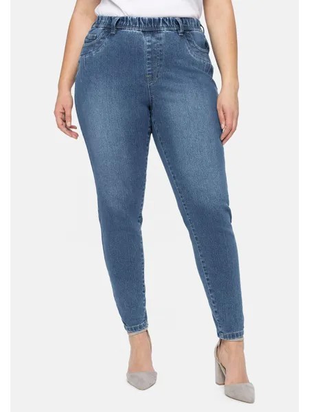 Джинсы sheego Jeggings, цвет light blue used Denim