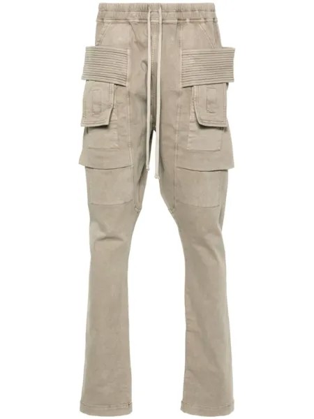 Rick Owens DRKSHDW брюки карго Creatch, серый