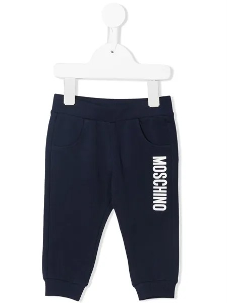 Moschino Kids спортивные брюки с логотипом