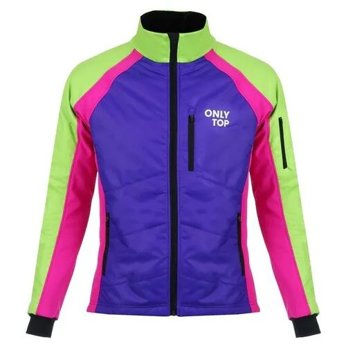 Куртка ONLYTOP, размер 52, мультиколор, фиолетовый