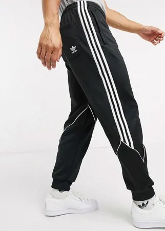 Черные спортивные джоггеры с логотипом-трилистником adidas Originals-Черный