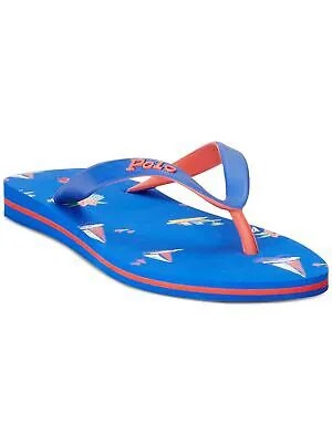 POLO RALPH LAUREN Мужские синие сандалии Comfort Bolt Round Toe Slip On Flip Flop Sandal 11 D