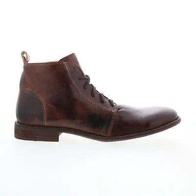 Bed Stu Louis F403161 Мужские коричневые кожаные повседневные классические ботинки на шнуровке