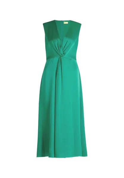 Коктейльное платье со структурой Vera Mont, цвет Irish Green
