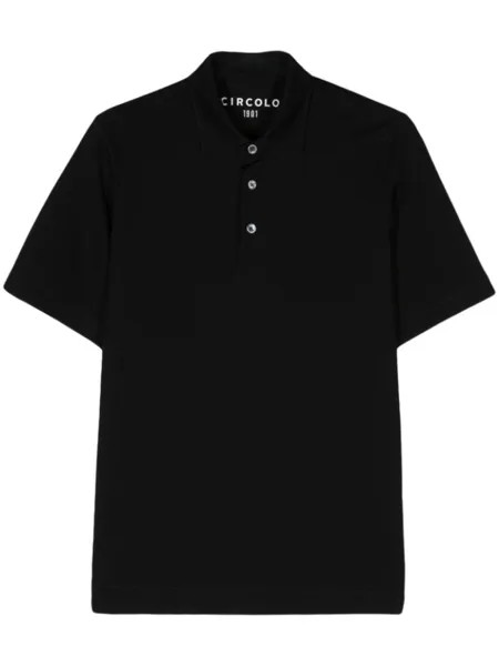 Circolo 1901 рубашка поло из ткани пике, черный
