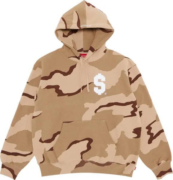 Толстовка Supreme $ Hooded 'Desert Camo', загар