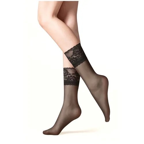 Женские носки Gabriella средние, 20 den, размер универсальный, черный