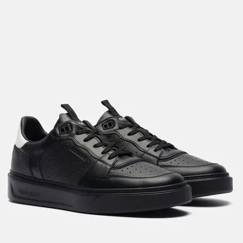 Кроссовки Woolrich Classic Basketball Leather, натуральная кожа, размер 45, черный