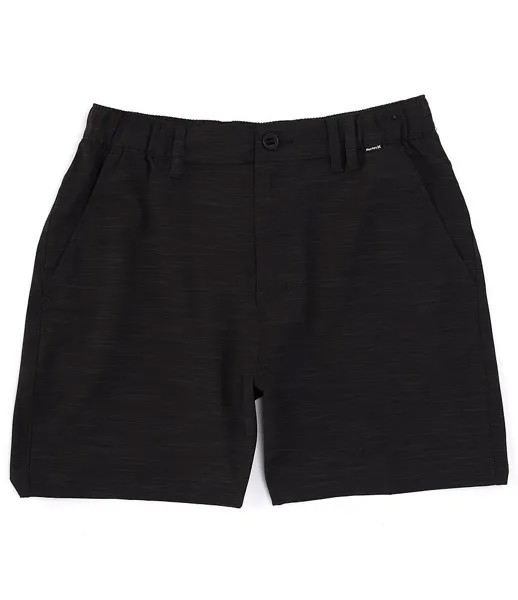 Hurley Phantom Slub 18 Шорты с внешним швом, черный