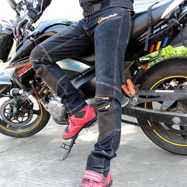 Мотокросс брюки мужские джинсы для езды Touring защитный Шестерни мотоцикл брюки мотоцикл коленная передача Шестерни хип колодки Pantalon HP-03