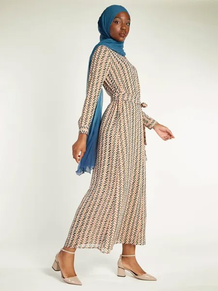 Платье макси Aab Nami, телесный/разноцветный