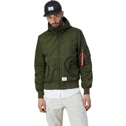 Бомбер ALPHA INDUSTRIES, размер M, зеленый