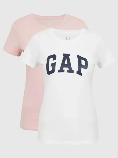 Комплект из 2 футболок стандартного кроя Gap, розовый