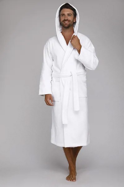 Домашний халат мужской EvaTeksArctic White  белый XL