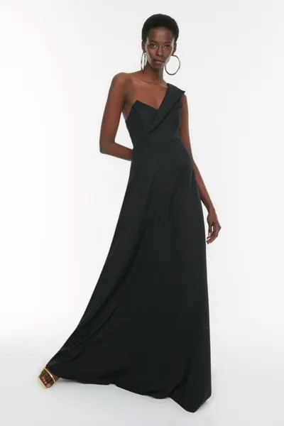 Платье для вечернего и выпускного вечера - Черный - А-силуэт Trendyol, черный