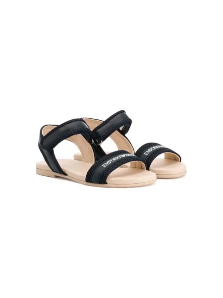Emporio Armani Kids сандалии с сетчатыми вставками