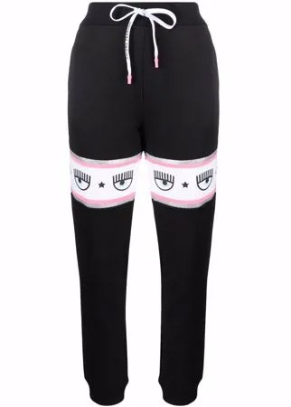 Chiara Ferragni спортивные брюки с кулиской и логотипом