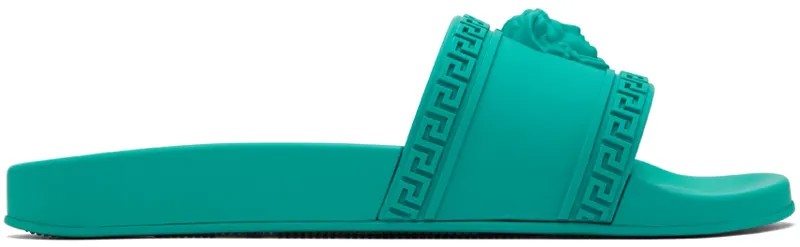 Зеленые шлепанцы Палаццо Versace