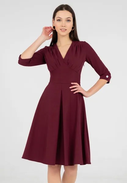 Платье женское Olivegrey Pl000878V(toy) бордовое 46 RU