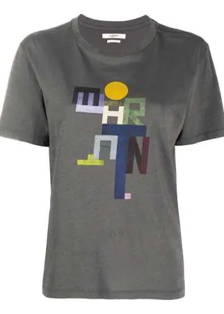 Isabel Marant Étoile футболка Zewel с логотипом