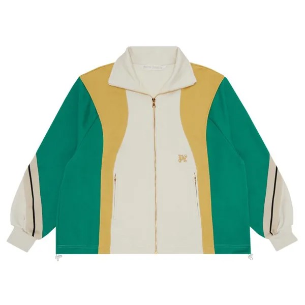 Толстовка Palm Angels Monogram Colorblock 'Off White/Multicolor', белый