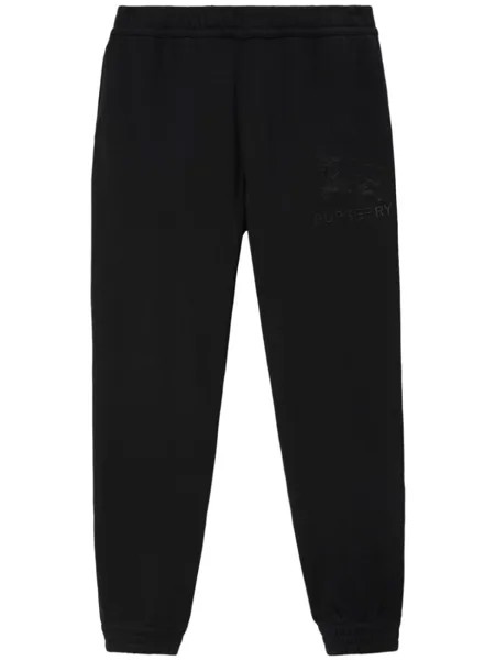 Burberry спортивные брюки с вышивкой EKD, черный