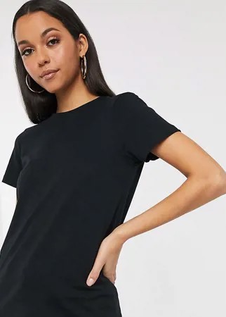 Черная футболка с круглым вырезом ASOS DESIGN Tall-Черный