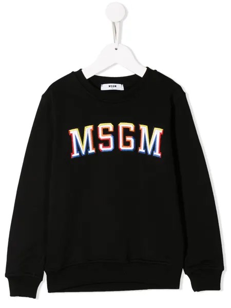 Msgm Kids толстовка с логотипом