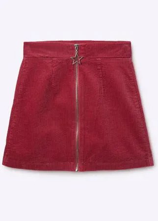 Малиновая юбка-трапеция для девочки Gloria Jeans
