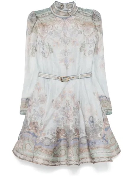 ZIMMERMANN платье мини Eden, синий