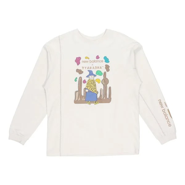 Толстовка с графическим принтом Hoodies x tyakasha New Balance, белый