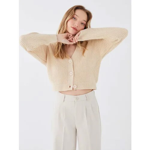 Кардиган LC Waikiki, размер S, , light beige