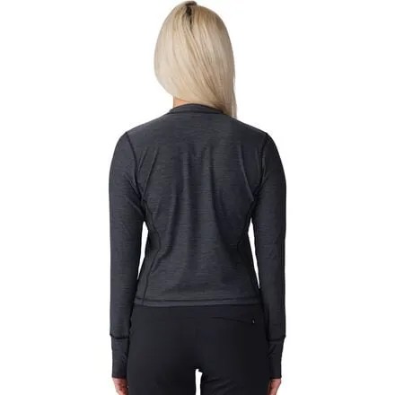 Топ с круглым вырезом Chillaction с длинными рукавами женский Mountain Hardwear, цвет Black Heather
