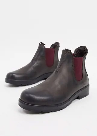 Коричневые кожаные ботинки челси Rule London-Коричневый