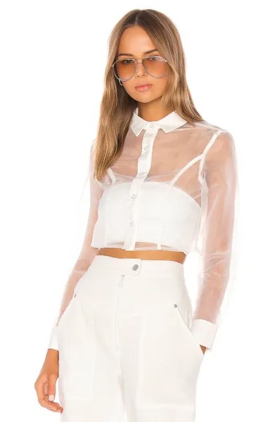 Топ superdown Helena Button Up, белый