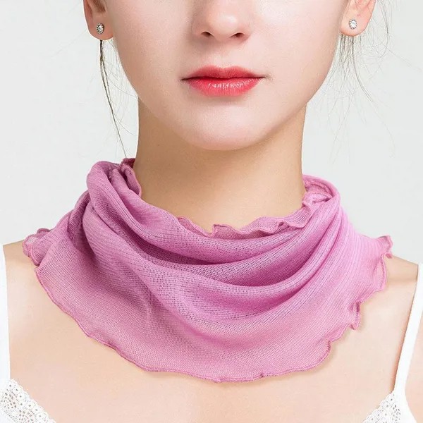 Женщины тонкий шелковый шарф кружева Carf Мода Печать Pullover шарф Дамы Летняя УФ защита шарф многофункциональный шелковый шарф маска вс защиты